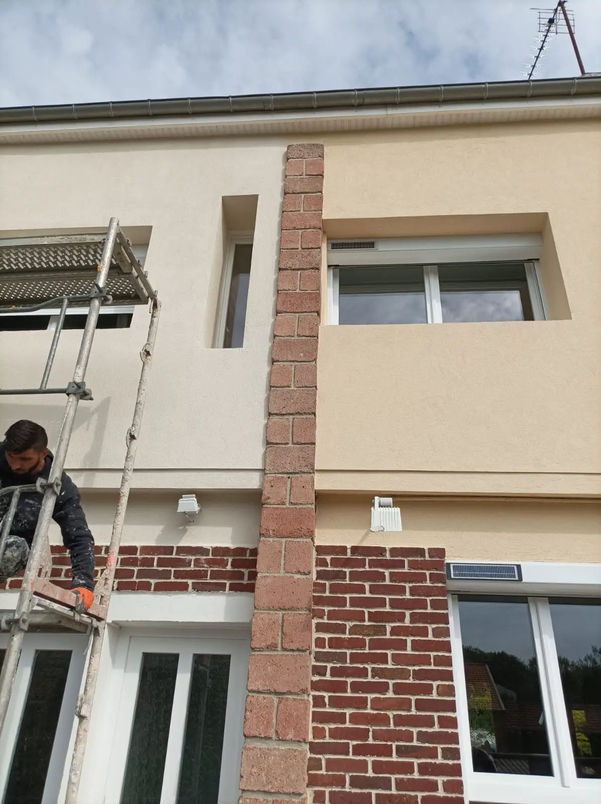 Ravalement d’une façade de maison